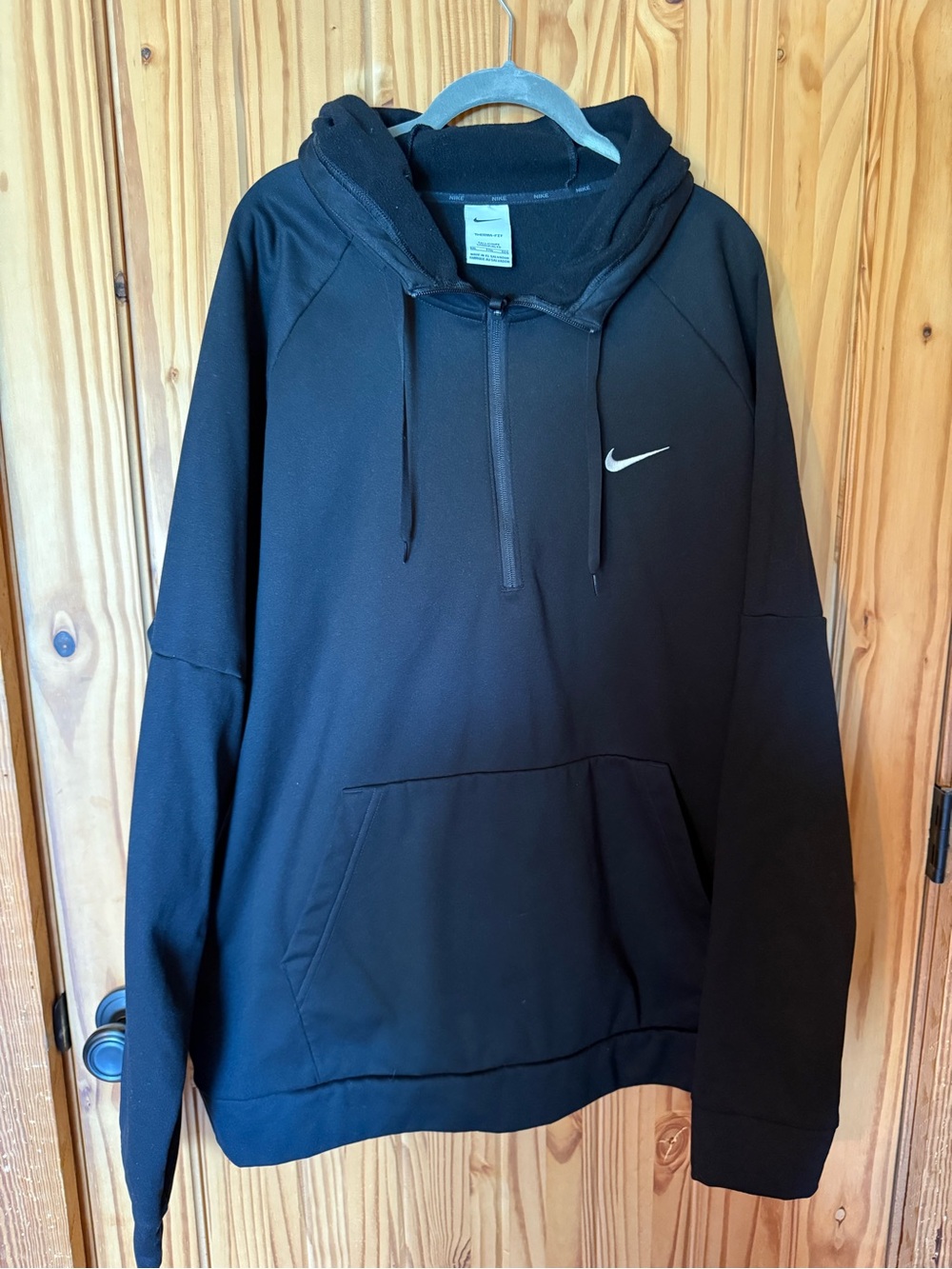 Nike Black Half-Zip Pullover Hoodie Jacket